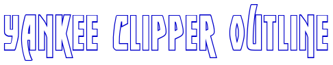 Yankee Clipper Outline Schriftart